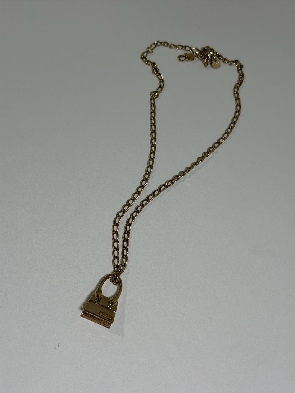 Jacquemus Gold Mini Bag Pendant Necklace